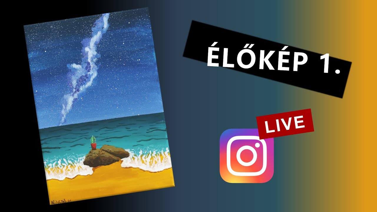 ÉLŐKÉP 1. | *Csillagos égbolt * Homokos tengerpart * Kaktusz