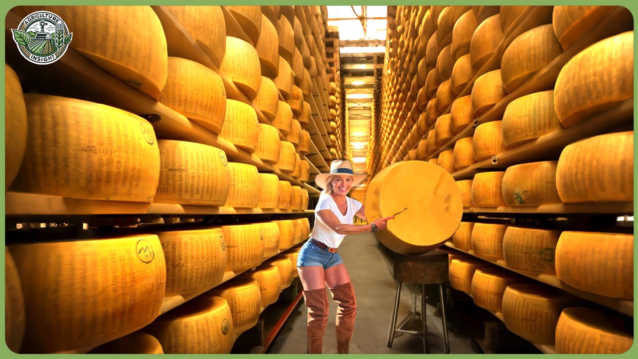 How Parmesan Cheese Is Made - Secret Inside The Biggest Parmesan Cheese Factory