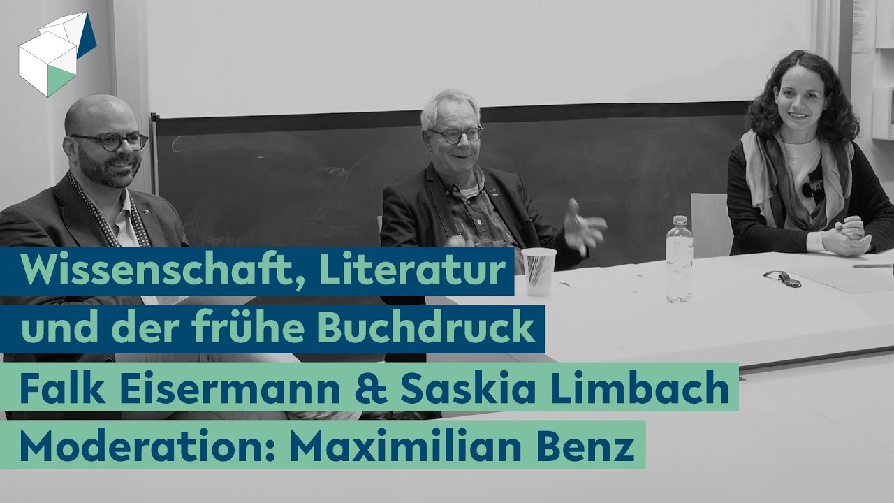 Falk Eisermann & Saskia Limbach | Wissenschaft, Literatur und Buchdruck | SFB 1288-Kolloquium