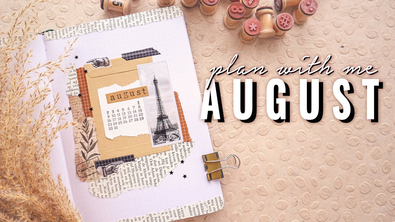 VINTAGE BULLET JOURNAL THEME ⭐ AUGUST 2021