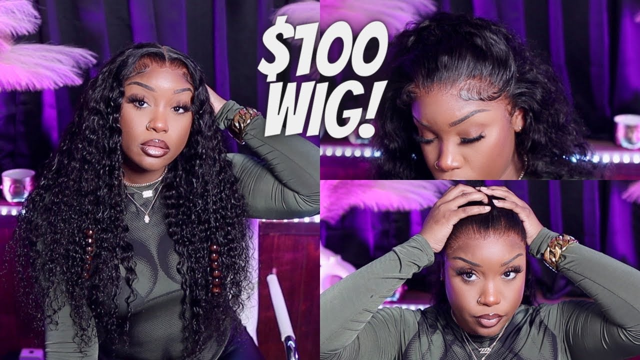 OMG, Ya'll 🔥🤯 I Bought & Installed a $100 WIG from AMAZON PRIME! BangJazz Deep Wave Lace Front Wig