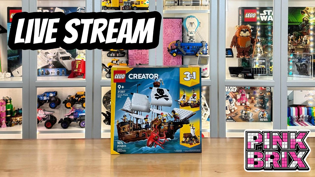 PinkBrix LEGO Livestream | Creator 3-in-1 Iconic Pirate Ship