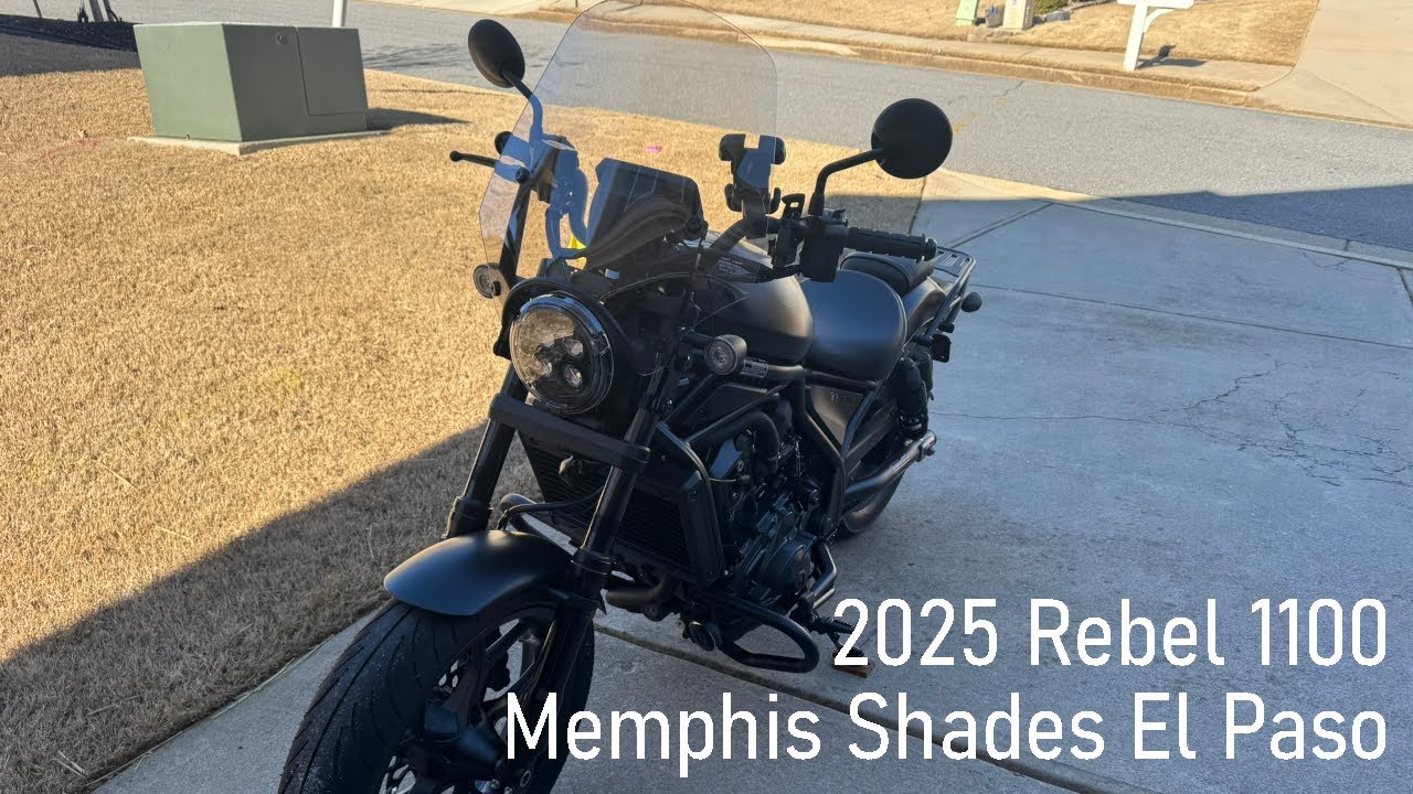 2025 Honda Rebel 1100 Memphis Shades Windshield