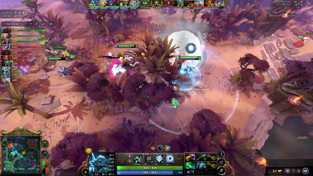 Another day in dota 2 stomping with Lich in immortal bracket