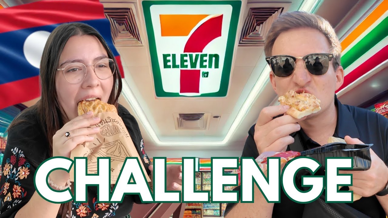 Laos' 7-11 Snack CHALLENGE: How Do They Compare to Thailand? 🇱🇦