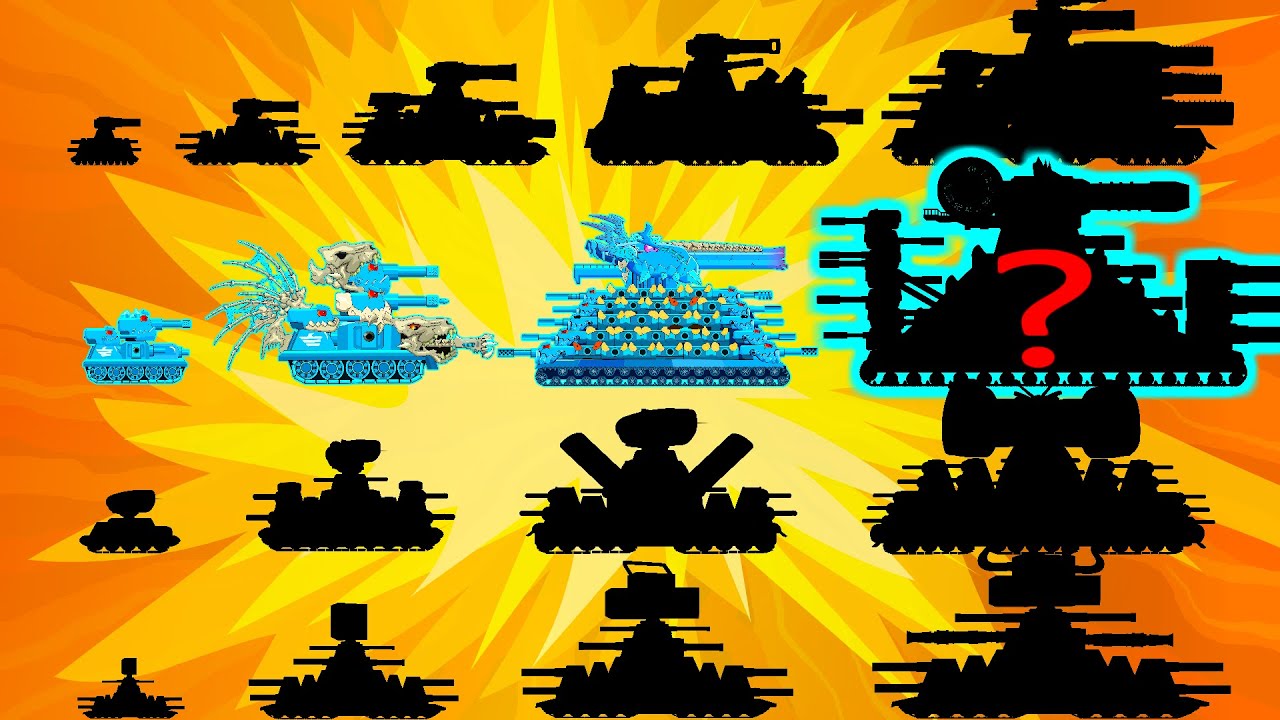 Evolution of Hybrids KV 54 Ice, 55, 57, 58, God | Cartoons about tanks | Arena Tank Cartoon
