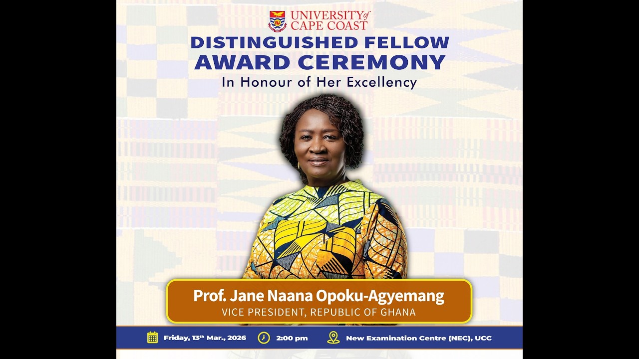 TVUCC LIVE : DISTINGUISHED FELLOW AWARD IN HONOUR OF PROF. JANE NAANA OPOKU - AGYEMANG