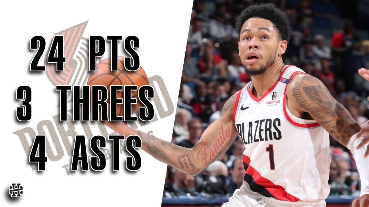 Anfernee Simons 24 pts 3 threes 4 asts vs Pelicans 24/25 season