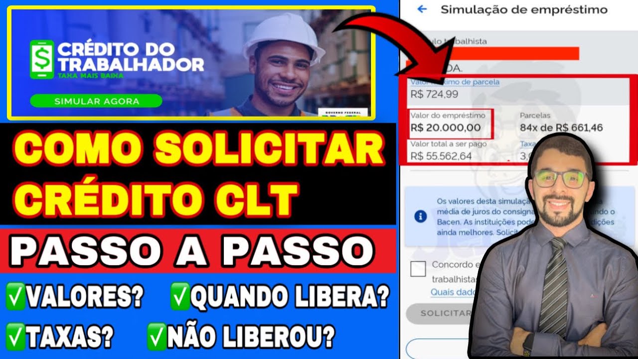 LIBEROU! CRÉDITO CONSIGNADO AO TRABALHADOR CLT: PASSO A PASSO PARA SOLICITAR O SEU EMPRÉSTIMO! VEJA