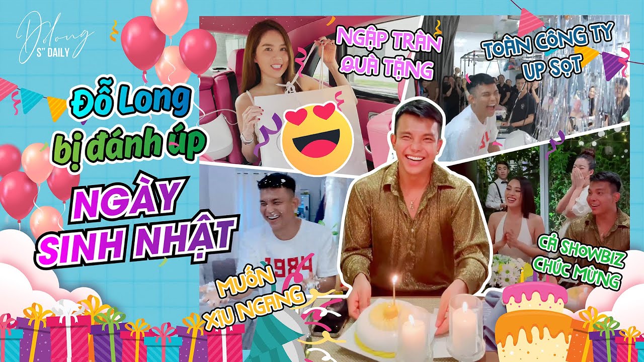 Được cả showbiz MỪNG SINH NHẬT, Đỗ Long vừa đếm quà mỏi tay vừa bị “CHƠI KHĂM” tơi bời
