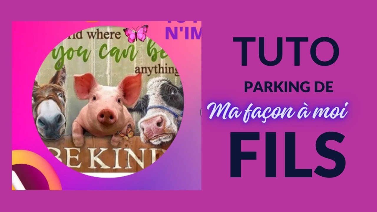 TUTO PARKING DE FILS toile Bekind pour@titepandina6404#pointdecroix#crosstitch#broderie #merci