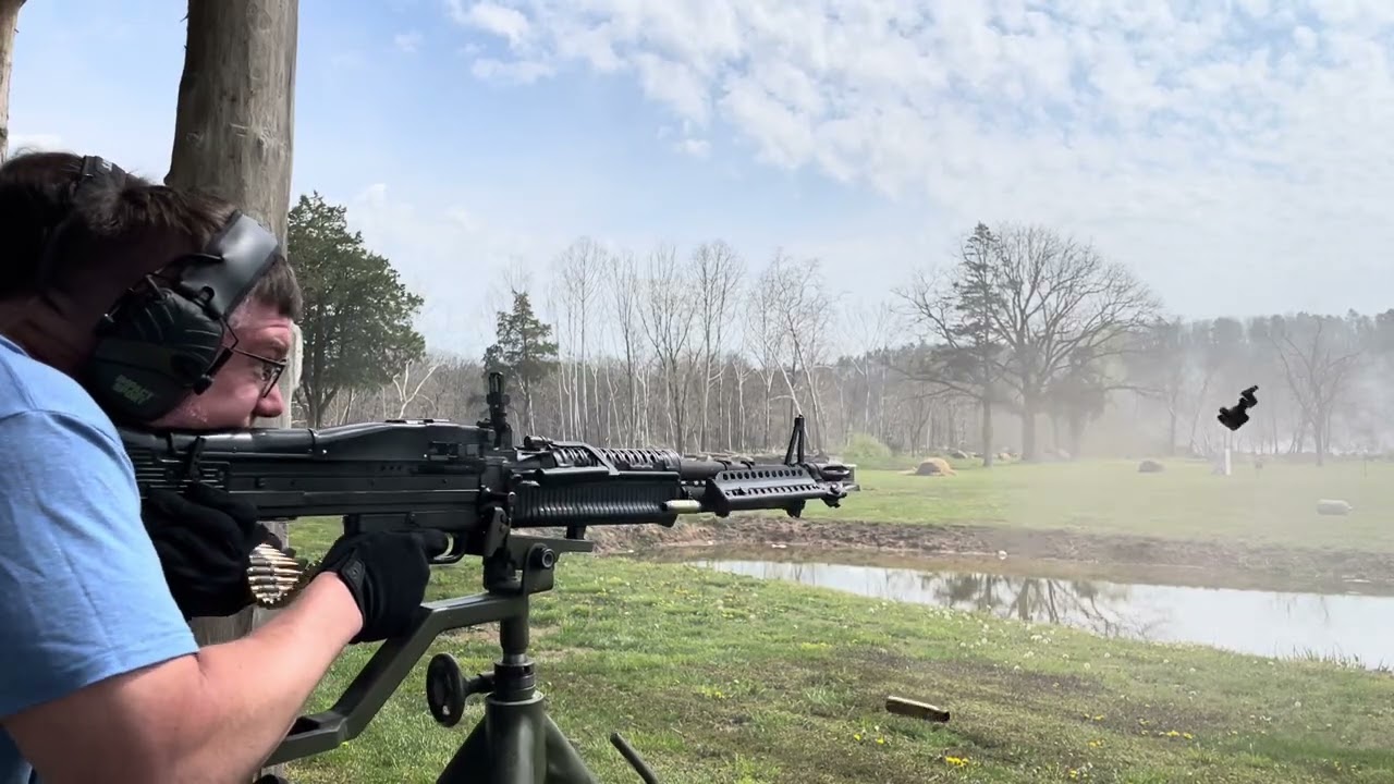 Vietnam M60e1 Machine Gun Belt Dump at the Range  #guns #gun #military #machinegun #m60 #vietnamwar