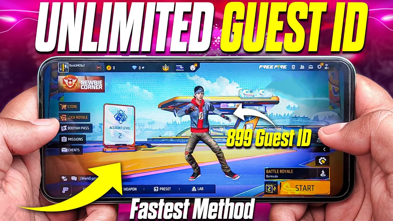 How To Make Unlimited Guest ID In Free Fire