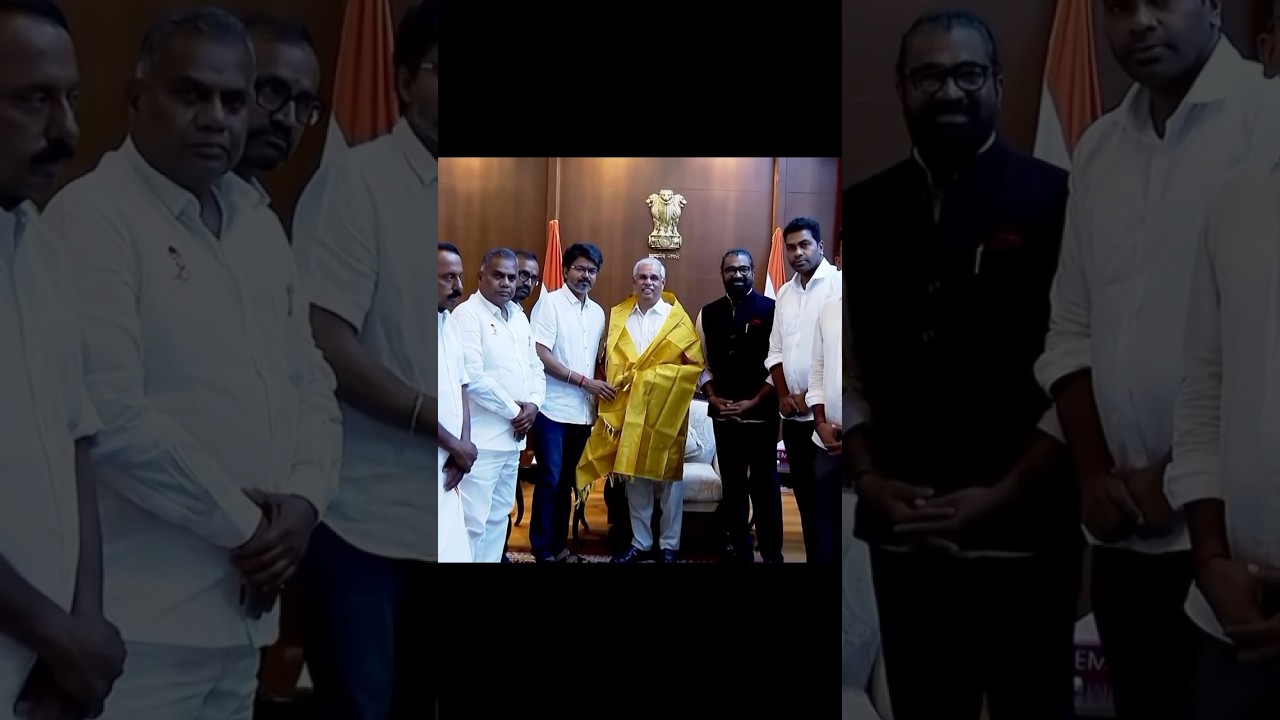 Thalaivar Vijay meets Governor Rajendra Vishwanath Arlekar ❤️&zwj;🔥📈...