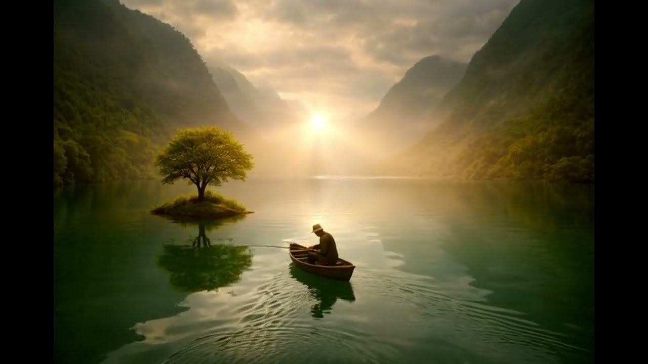 Golden Sunrise Over a Silent Lake | Calm Without Words 