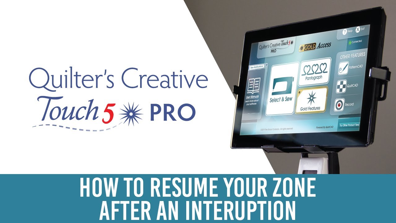 How to Resume Your Zone After an Interruption in QCT 5 Pro