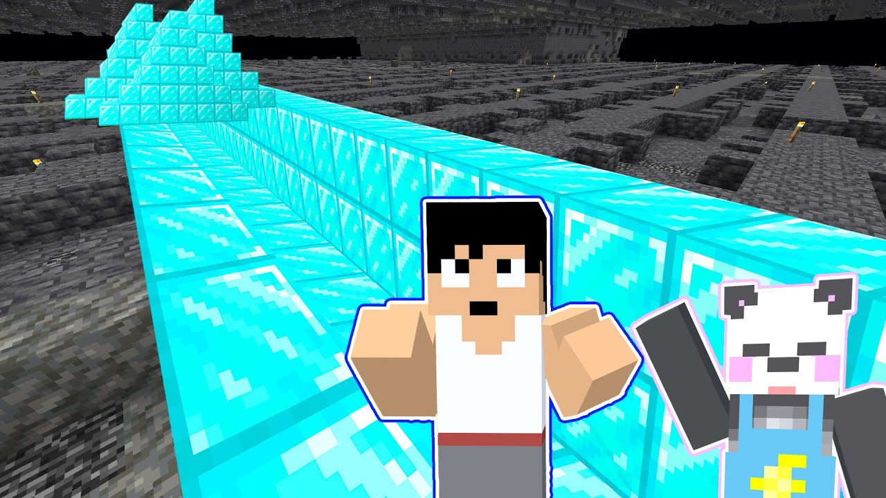 ダイヤがザクザク掘れる魔法の道ができました✨ PART282【マイクラ.アツクラ】