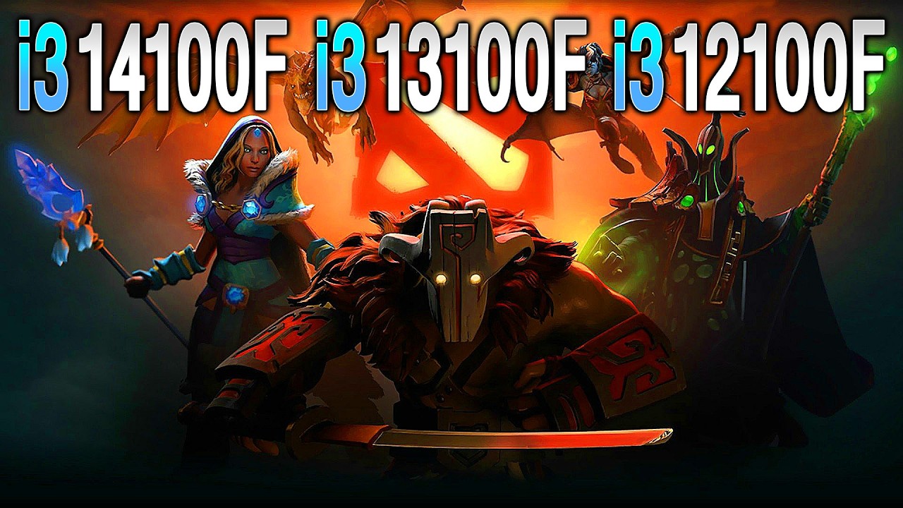 i3 12100F против i3 13100F против i3 14100F + RTX 5060 | Dota 2
