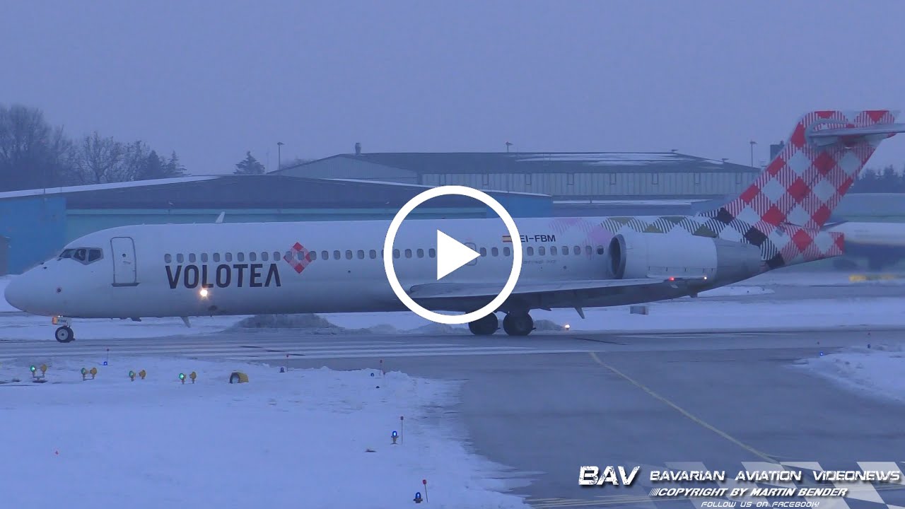 Boeing 717-200 - Volotea EI-FBM - landing at Memmingen Airport