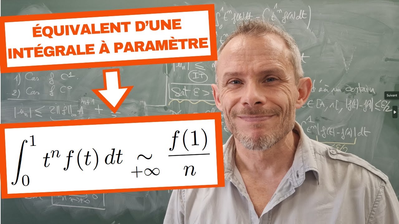 Équivalent d'une intégrale à paramètre (sup)