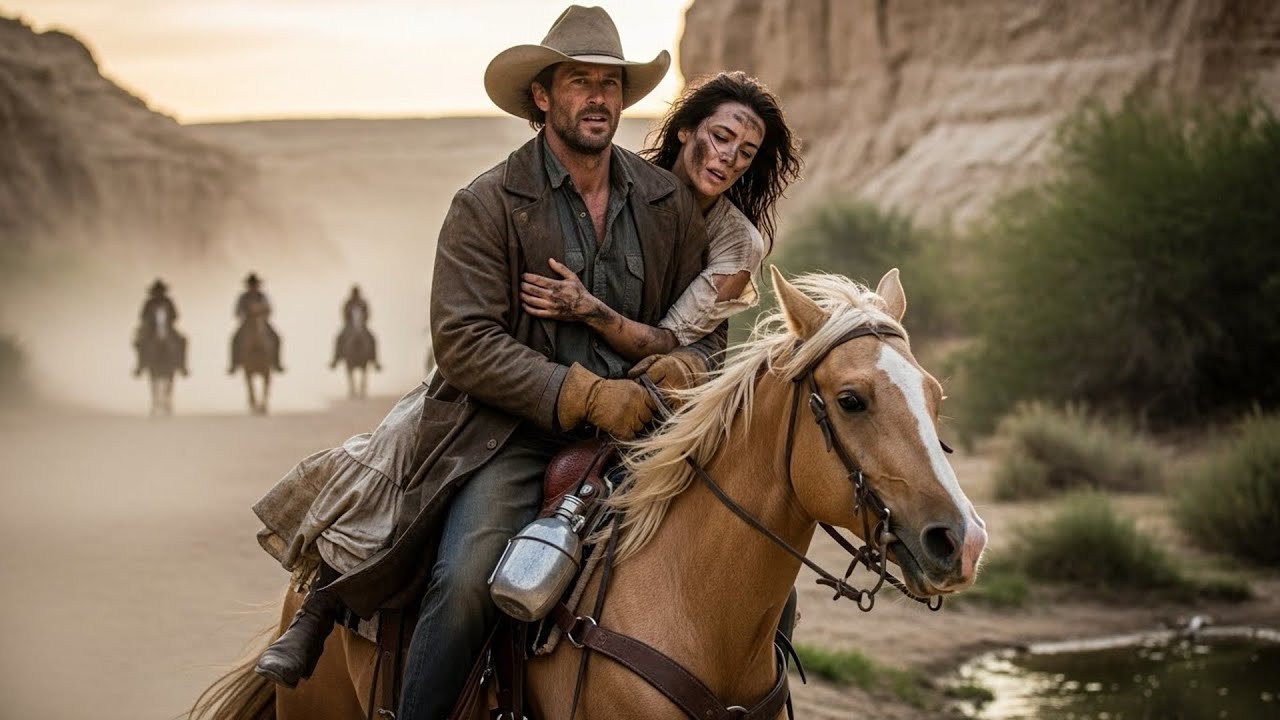 A Woman Was Chased Through The Desert By Cruel Men, The Cowboy's Horse Was Faster