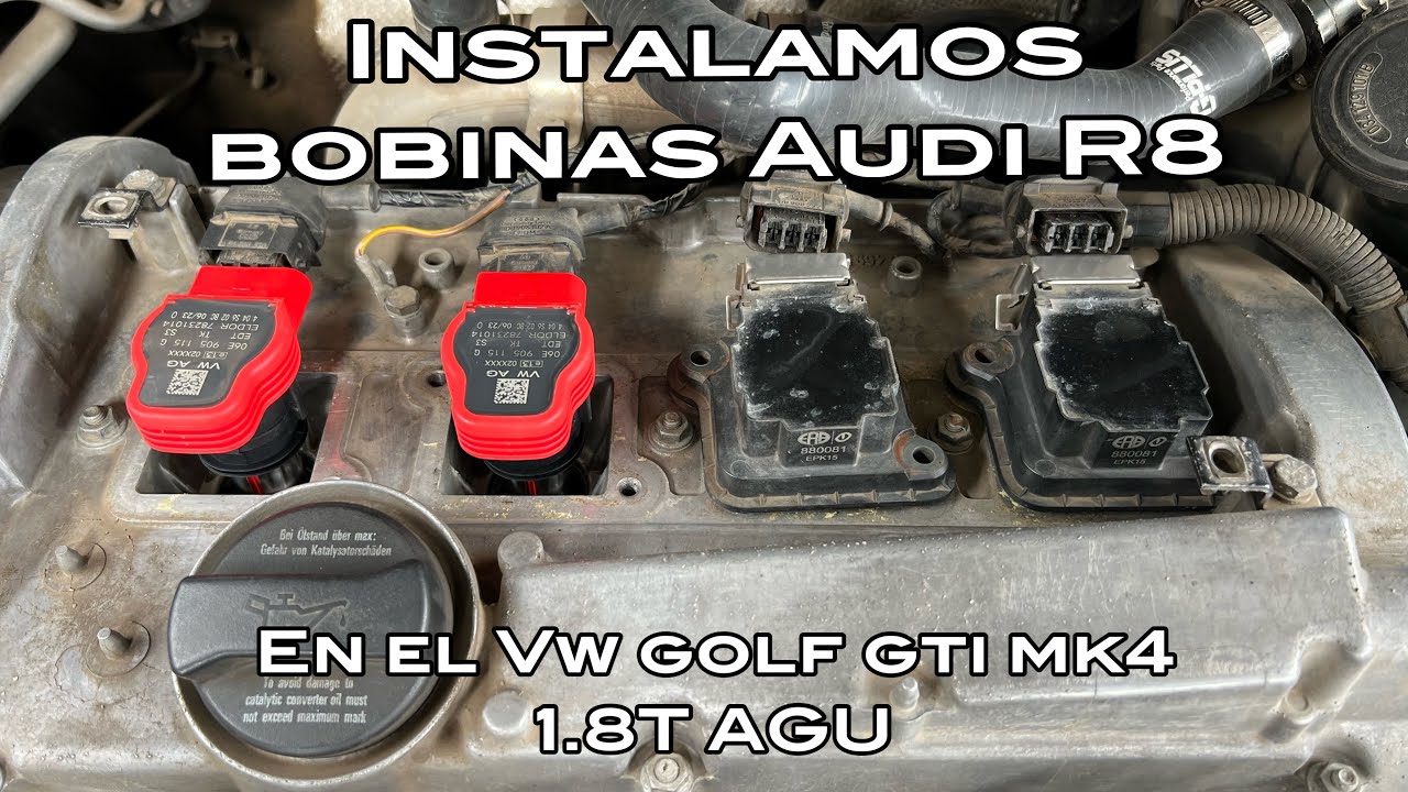 Cómo instalar bobinas tfsi a motor 1.8t 20v AGU de Volkswagen, audi. || Kevin Astorga