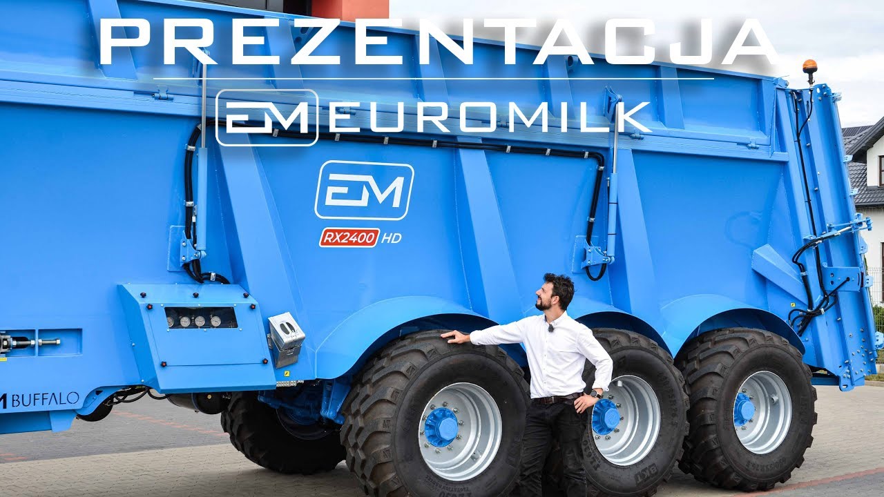 Euromilk Rolnik Szuka - prezentacja rozrzutnika obornika Euromilk Buffalo RX2400HD