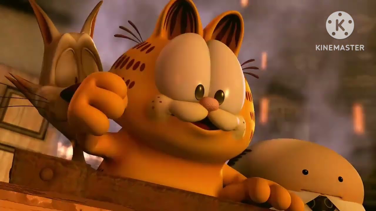 (END OF THE WORLD! REMIX) Garfield Gets Real - Escape Scene! Sparta Mario Kart Remix