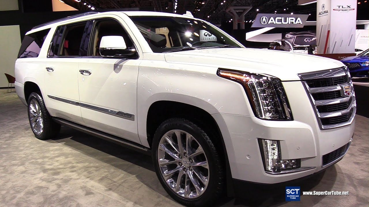 2019 Cadillac Escalade Premium Luxury - Exterior Interior Walkaround - 2019 New York Auto Show