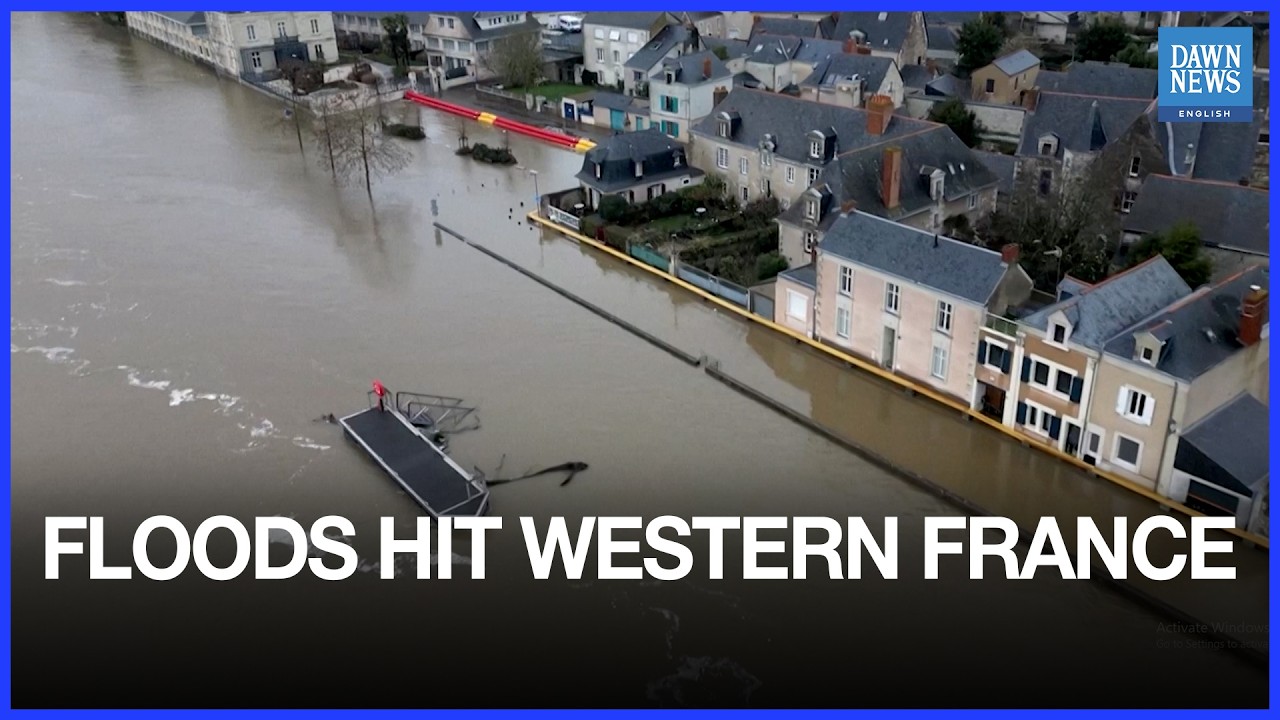 Western France Residents Struggle with Flooding, “Venice Without Gondolas” | Dawn News English