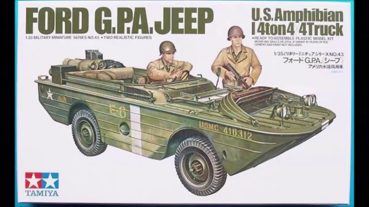 Tamiya Ford G.P.A. Jeep 1/35 Model Kit Complete