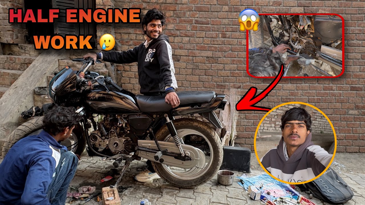 Bike में half engine work करवा दिया | modified bike full ready | vishal jaat | video