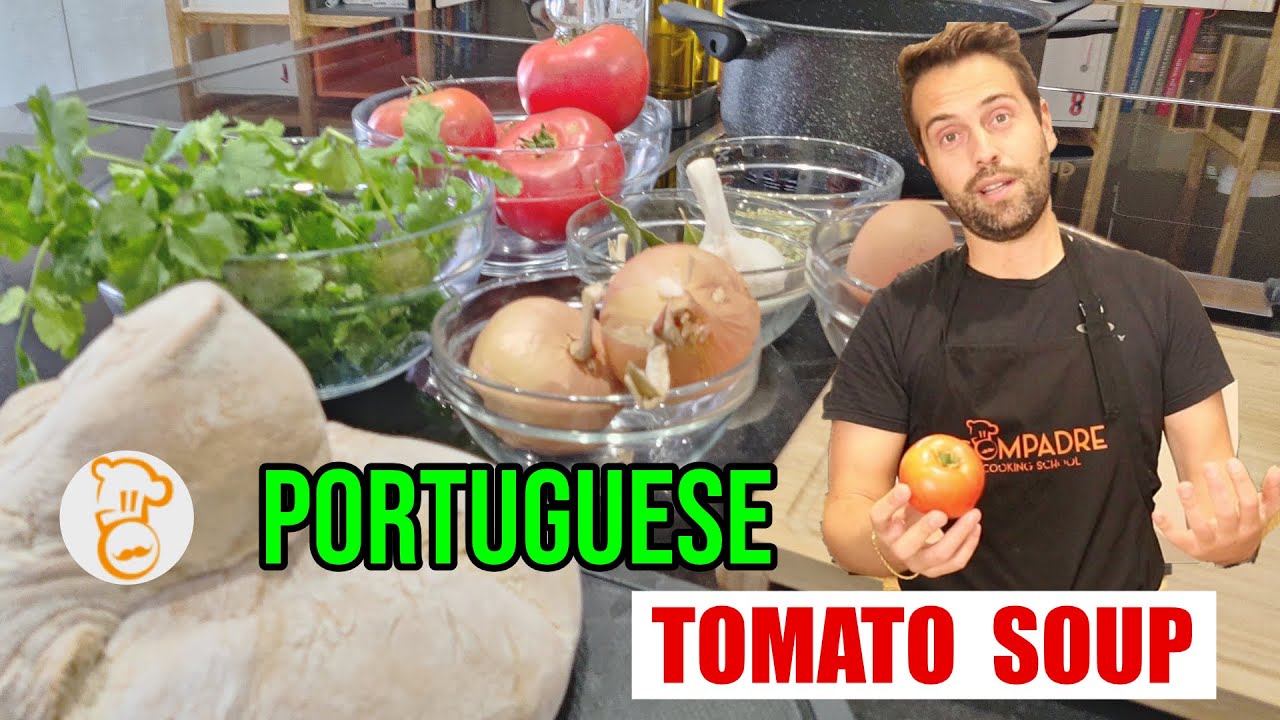 Portuguese Tomato soup | Sopa de tomate (Alentejana)