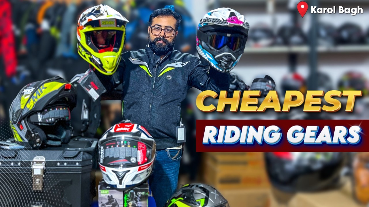 CHEAPEST Riding Gears in Karol Bagh🔥Best Budget Bike Accessories at SURPLUS BAZAAR
