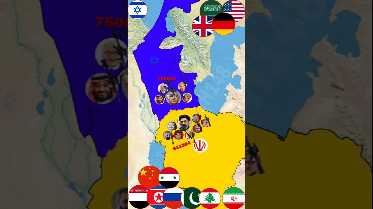 Какие страны поддержат Иран или Израиль?🌏 #countryballs #countryball #usa #ISRAEL