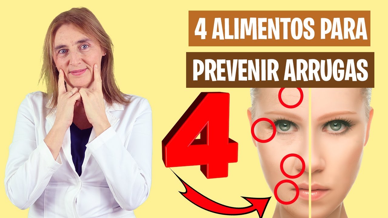 4 MEJORES ALIMENTOS ANTIARRUGAS | Alimentos antienvejecimiento | Alimentación real saludable