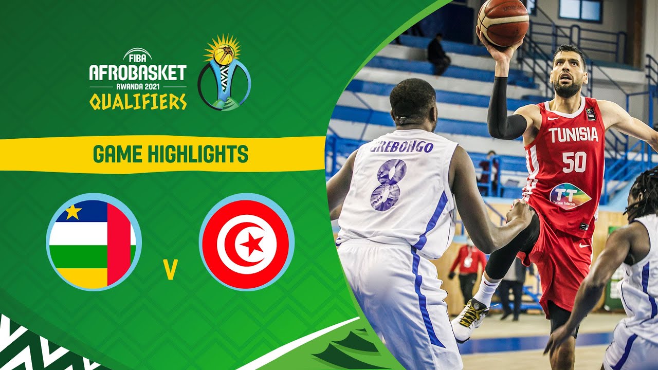 Central African Republic - Tunisia | Highlights - FIBA AfroBasket 2021 Qualifiers