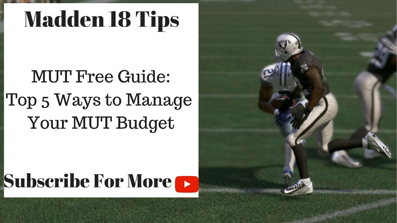 Madden 18 Tips - The Top 5 Ways to Manage Your MUT Budget in Madden 18