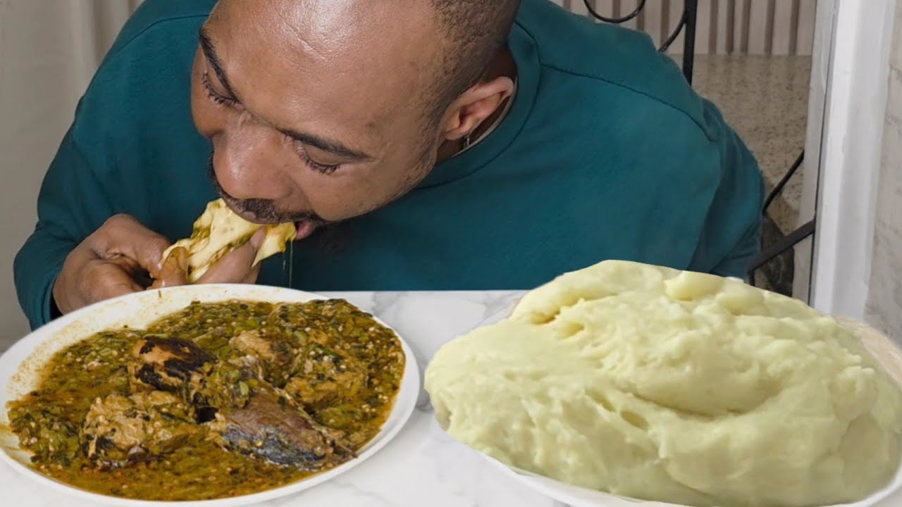 Okra Soup And Fufu