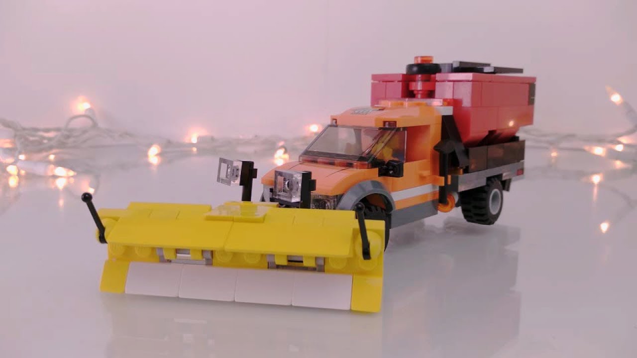 Custom LEGO Snow Plow! (Utility Truck W/Plow Config)