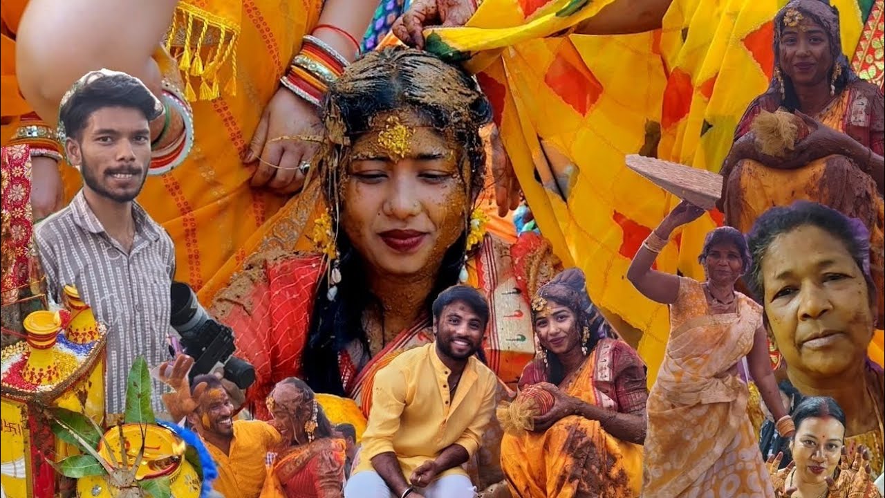  Haldi Rasam 🕺🏻 #subscribe #comment #like #share #vlog #viral #Haldi #chhattisgarhi #shaadi 
