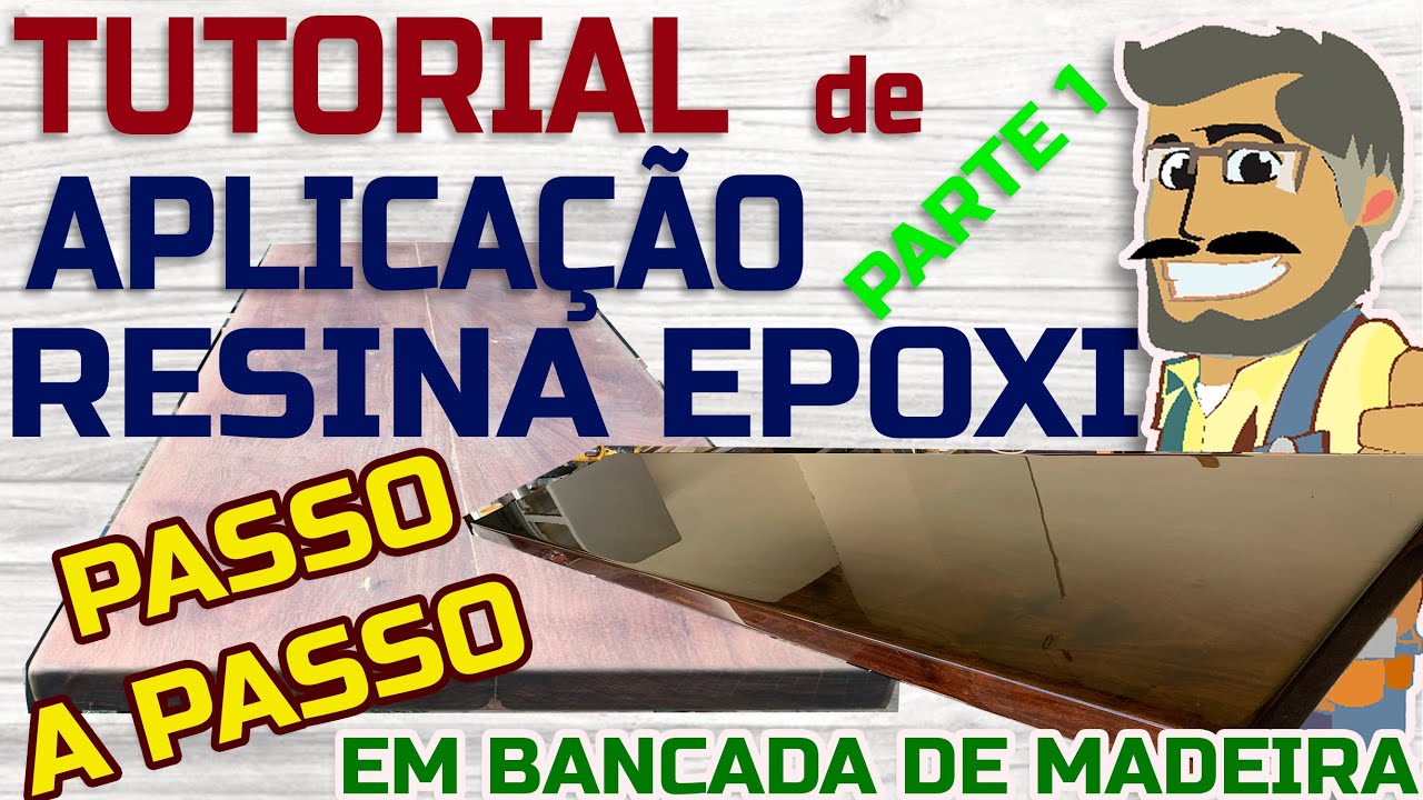 Tutorial de aplicação de Resina Epoxi em Bancada de Cozinha Americana Part 1/ Epoxy Resin Countertop