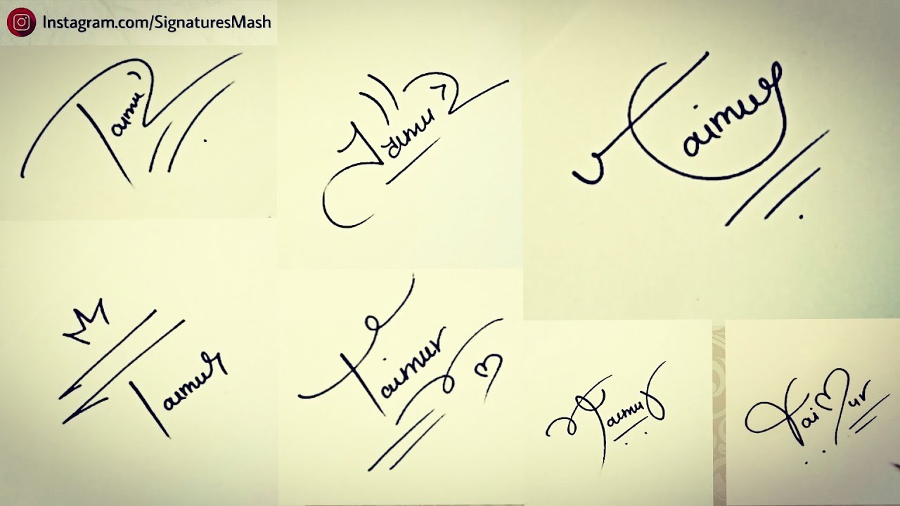 How to Draw Signature like a Billionaire (For Alphabet 