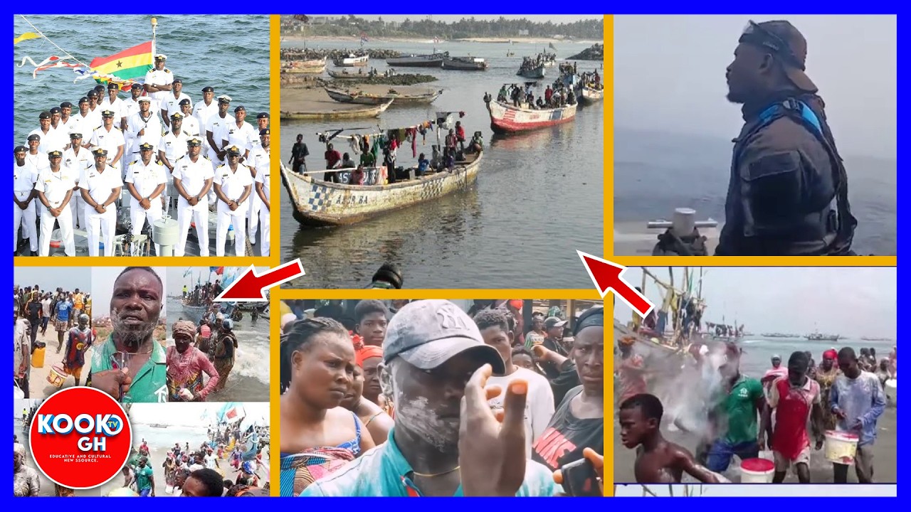 This is how Ghana NEVY rescued the fishermen on the sea, good work from Ghana navy, 