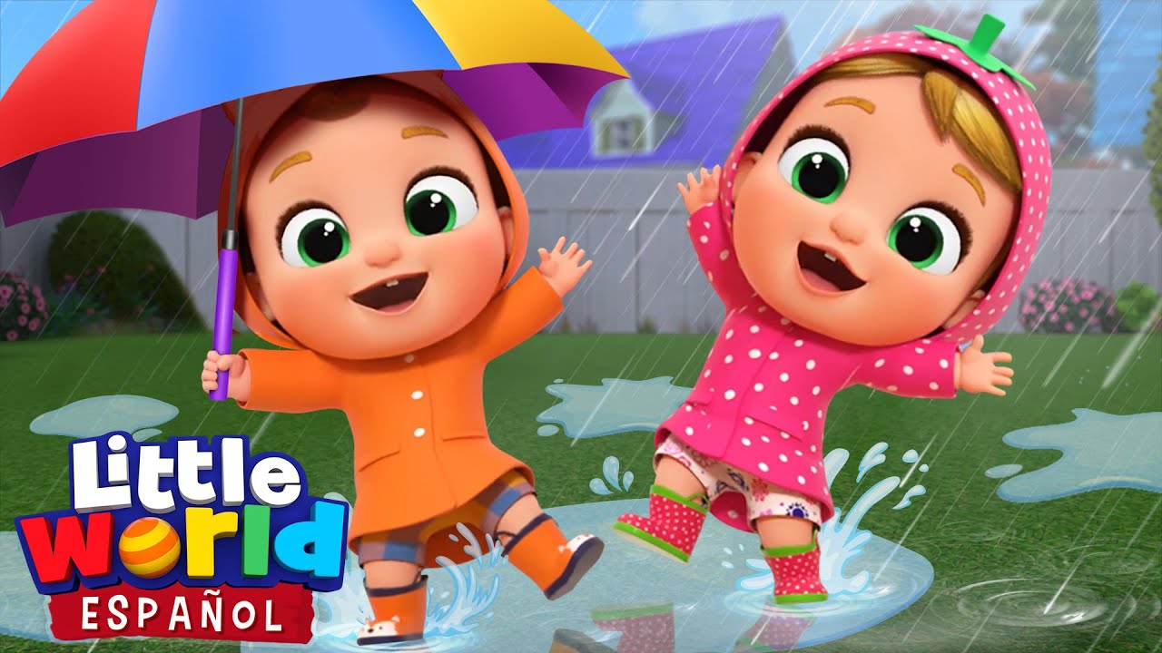Lluvia lluvia Vete Ya ☔ | Canciones Infantiles de Nina Y Nico | Little World Español