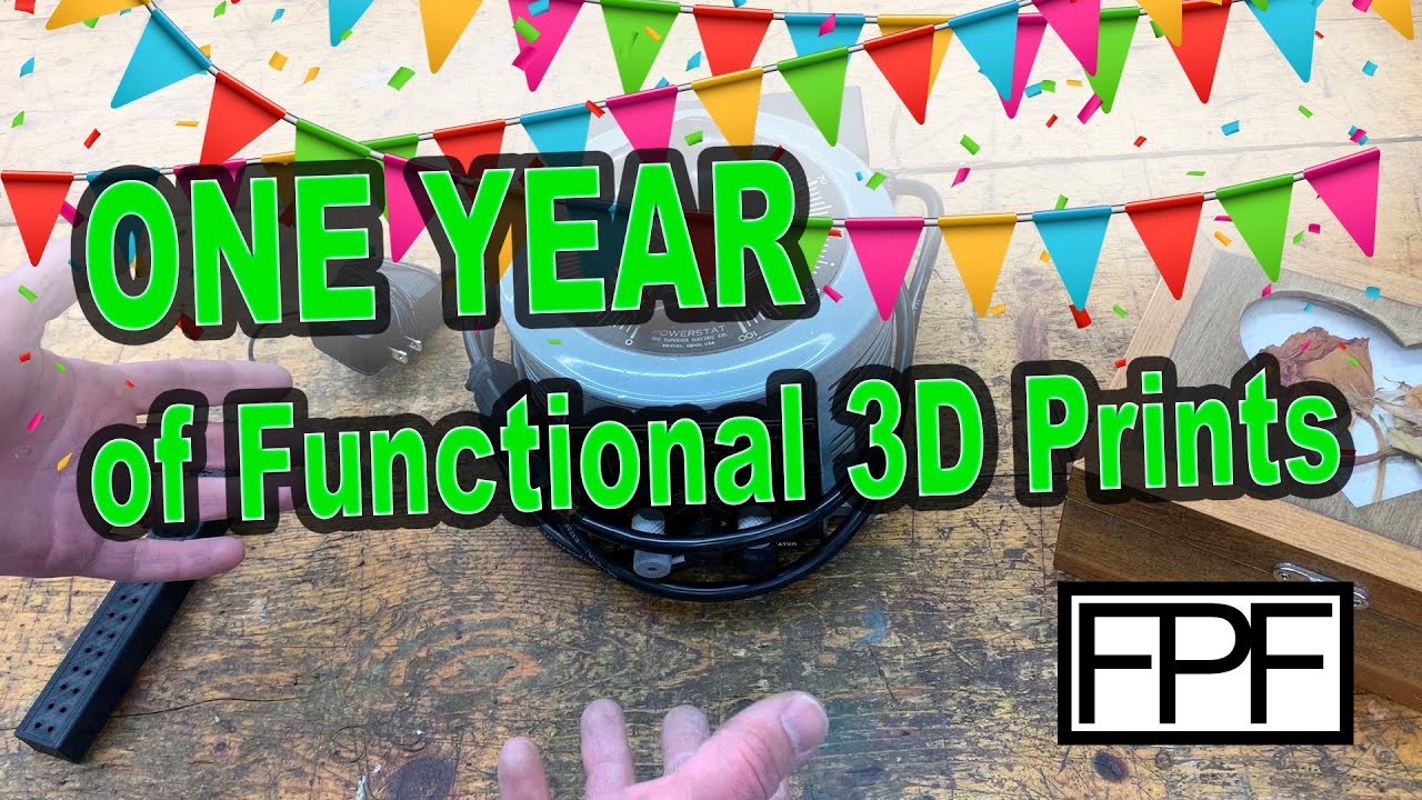 One Year of Functional 3D Prints