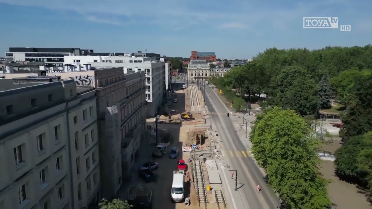 ŁÓDŹ Z LOTU PTAKA - Ogrodowa - Północna
