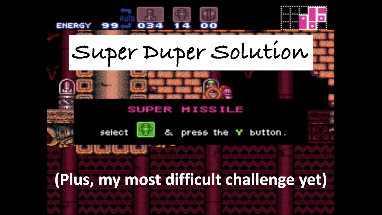 Super Metroid Challenge #6 Solution (And I Made a Plando!)