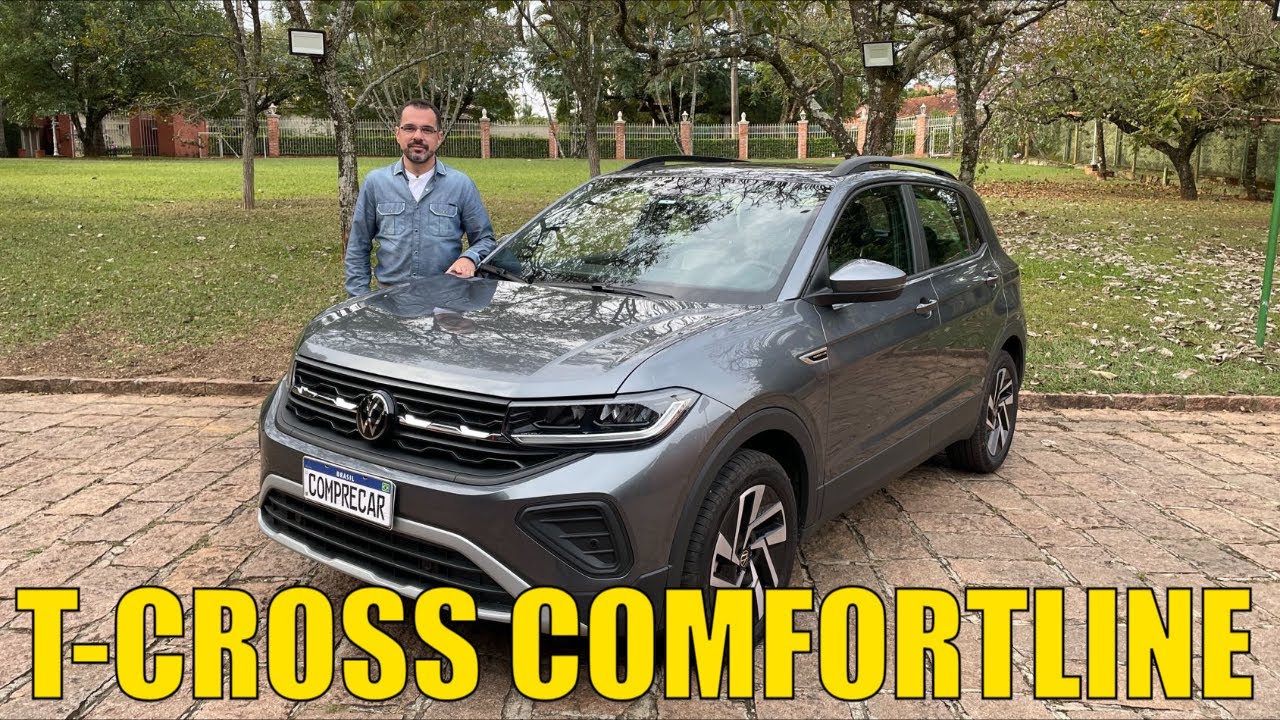 Volkswagen T-Cross Comfortline 2025 - Versão mais completa com o motor 200 TSI