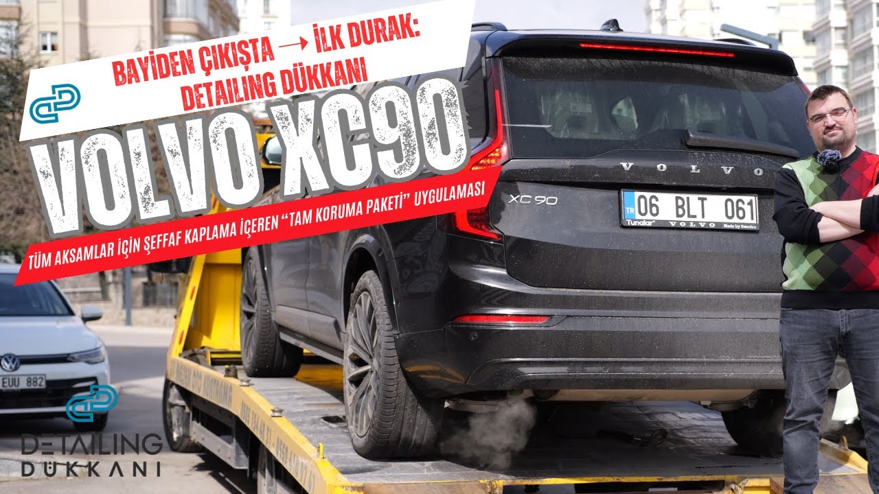 VOLVO XC90 | İlk Durak ➝ Detailing Dükkanı Serisi | Tam Koruma Paketi ve Cam Filmleri Uygulaması